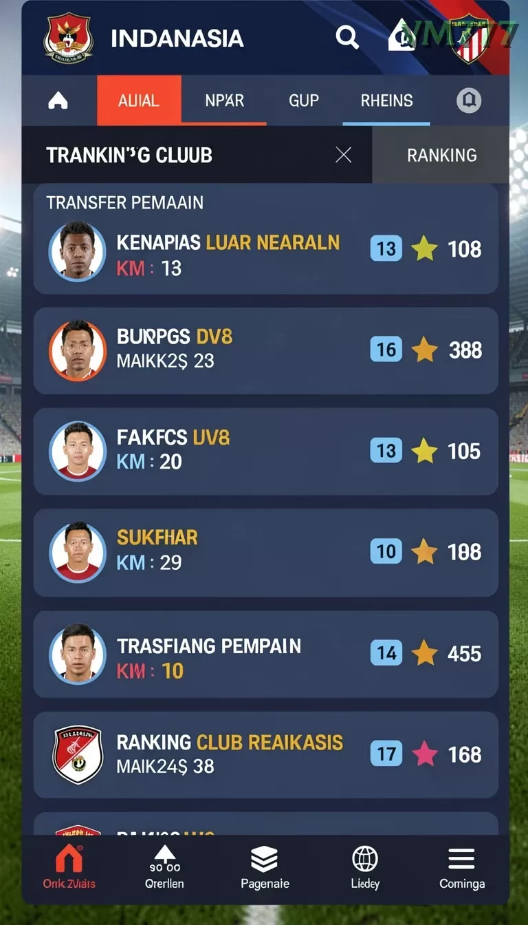 Cuplikan layar UT77 — pengaturan akun
