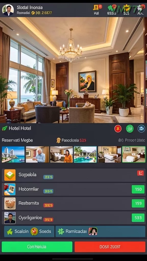 Cuplikan layar H03 — menu navigasi