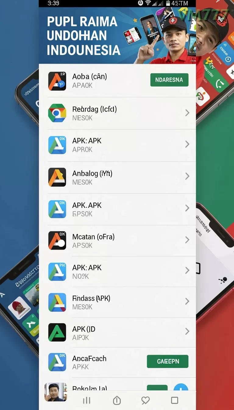 Cuplikan layar MADUGENIT — menu navigasi